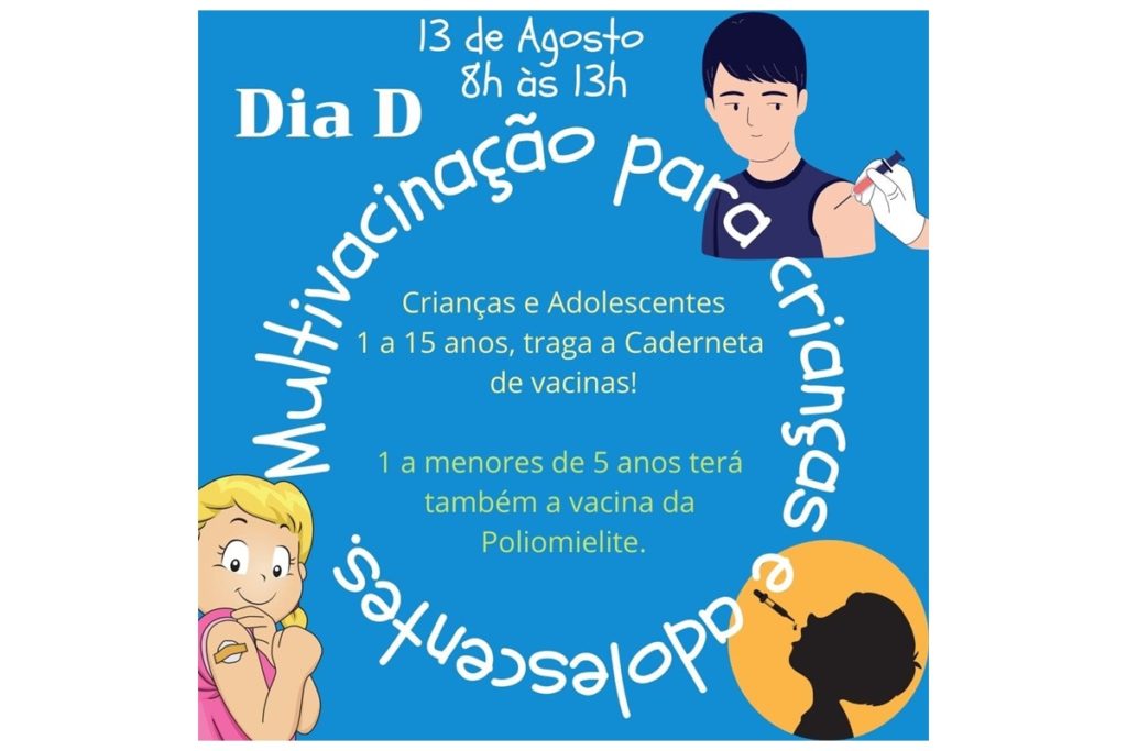 Secretaria de Saúde promove dia de Multivacinação para crianças e adolescentes