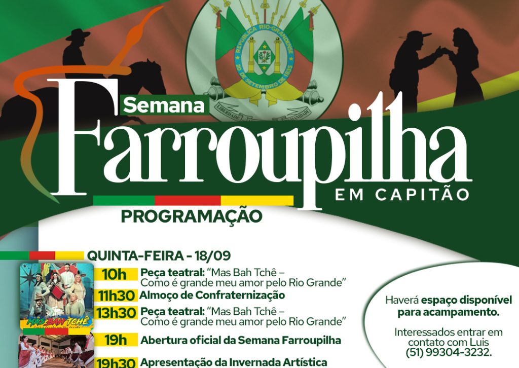 Foto do álbum "Confira a Programação da Semana Farroupilha em Capitão, de 18/09 a 20/09!", 2025