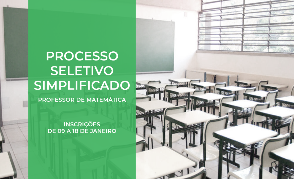 Município abre inscrições para Processo Seletivo Simplificado